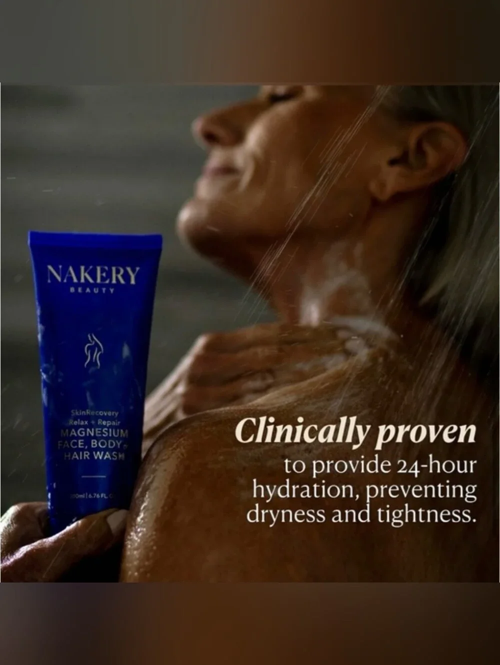 Nakery Beauty SkinRecovery Relax + Repair Magnesium Face, Body, + Hair Wash